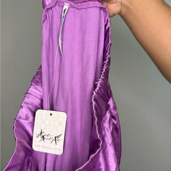 Free People Purple Wide Leg Pants - Picture 2 of 2